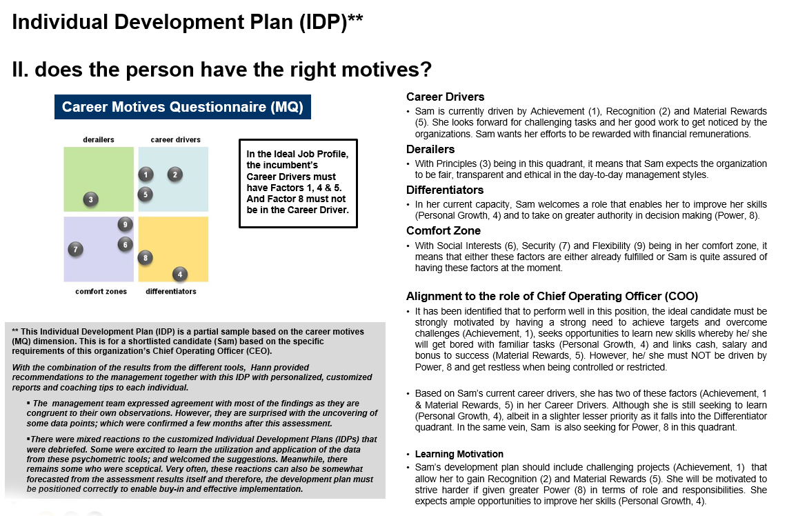 How to write individual development plan